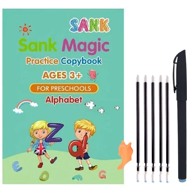 Magic Practice Copybook (4 BOOKS, 1 PEN, 1 GRIP, 10 REFILL) – 50% OFF Today!