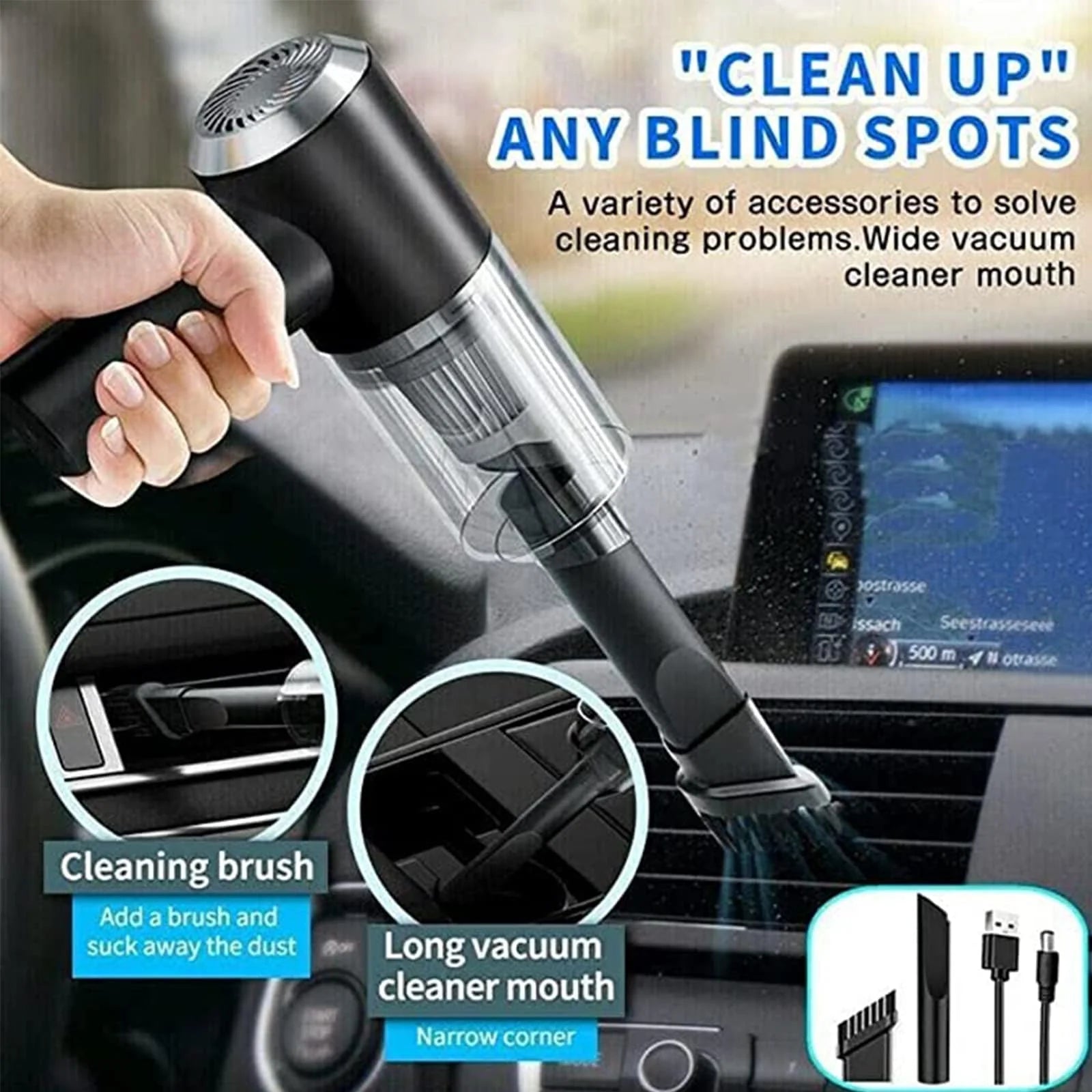 Mini Portable 3-in-1 Vacuum Cleaner